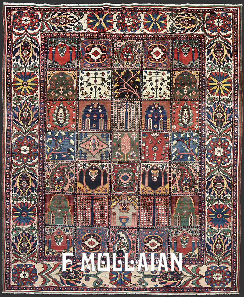 Tapis Persan Antique Bakhtiari n°:40533425